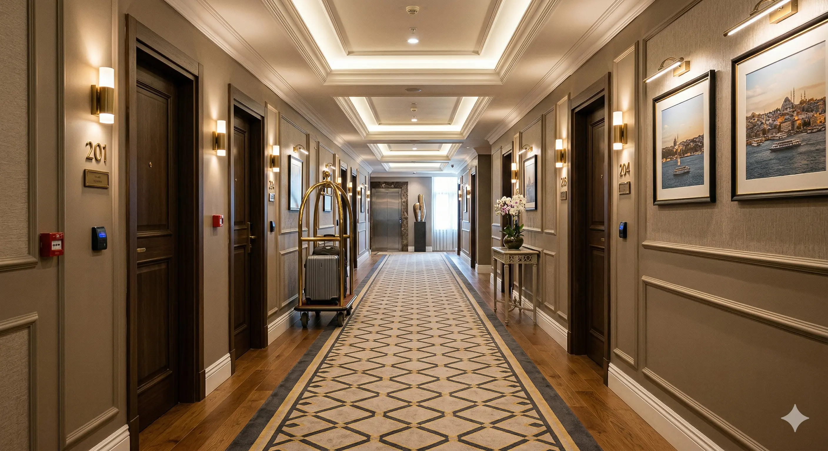 Professionelles Reinigungspersonal bei der Arbeit